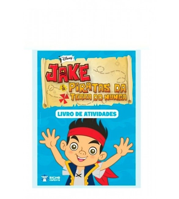 LIVRO pequeno  atividades Disney Jake Piratas Da Terra Nunca - 01 unidade